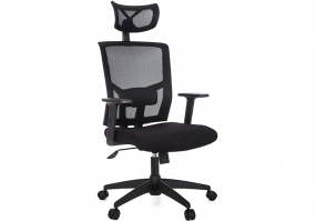 Cadeira-giratória-Presidente-com-apoio-para-cabeça-ANM 312P-preta-Anima-Office